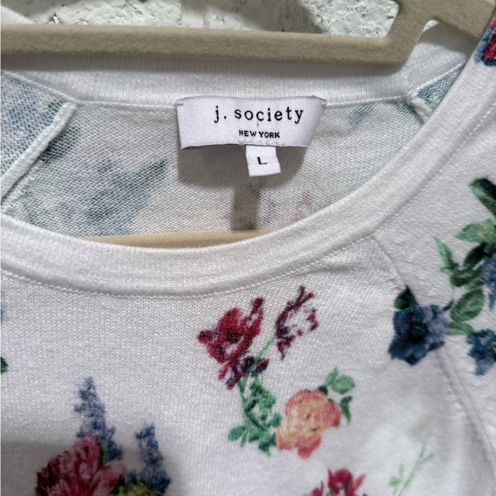 J Society Floral Print Sweater - Picture 2 of 2